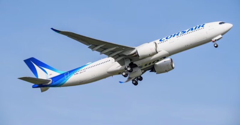Corsair jet in-flight: Airbus